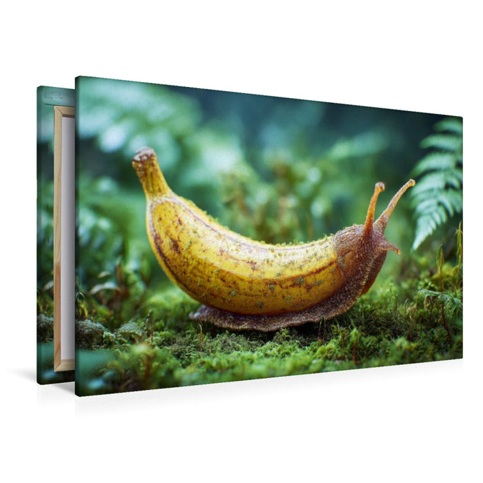 Premium Textil-Leinwand Bananenschnecke