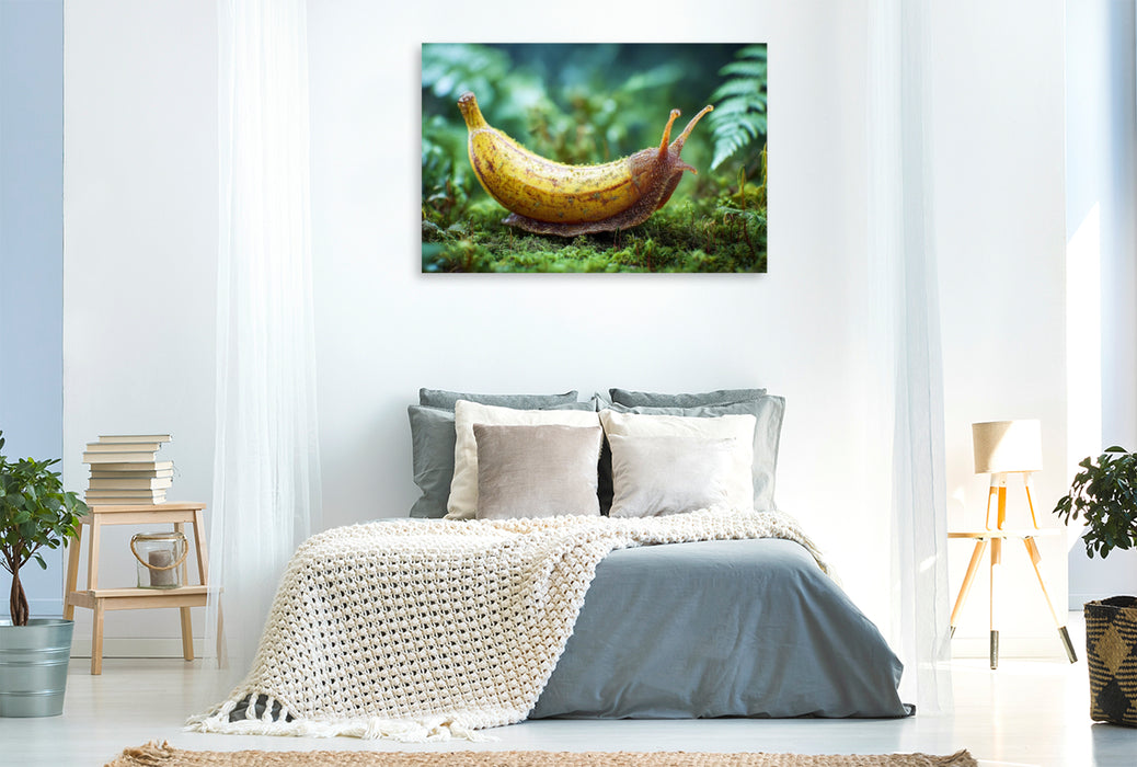 Premium Textil-Leinwand Bananenschnecke