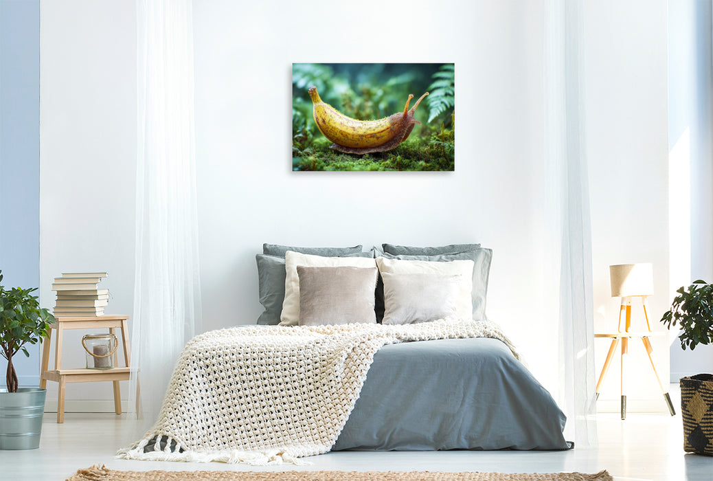 Premium Textil-Leinwand Bananenschnecke
