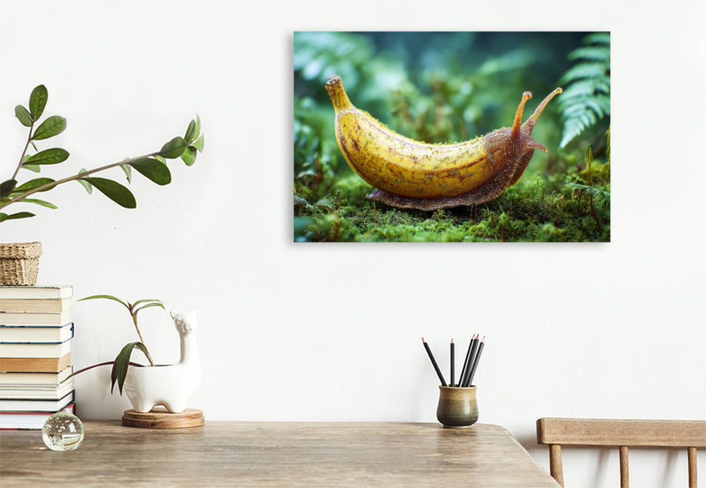 Premium Textil-Leinwand Bananenschnecke