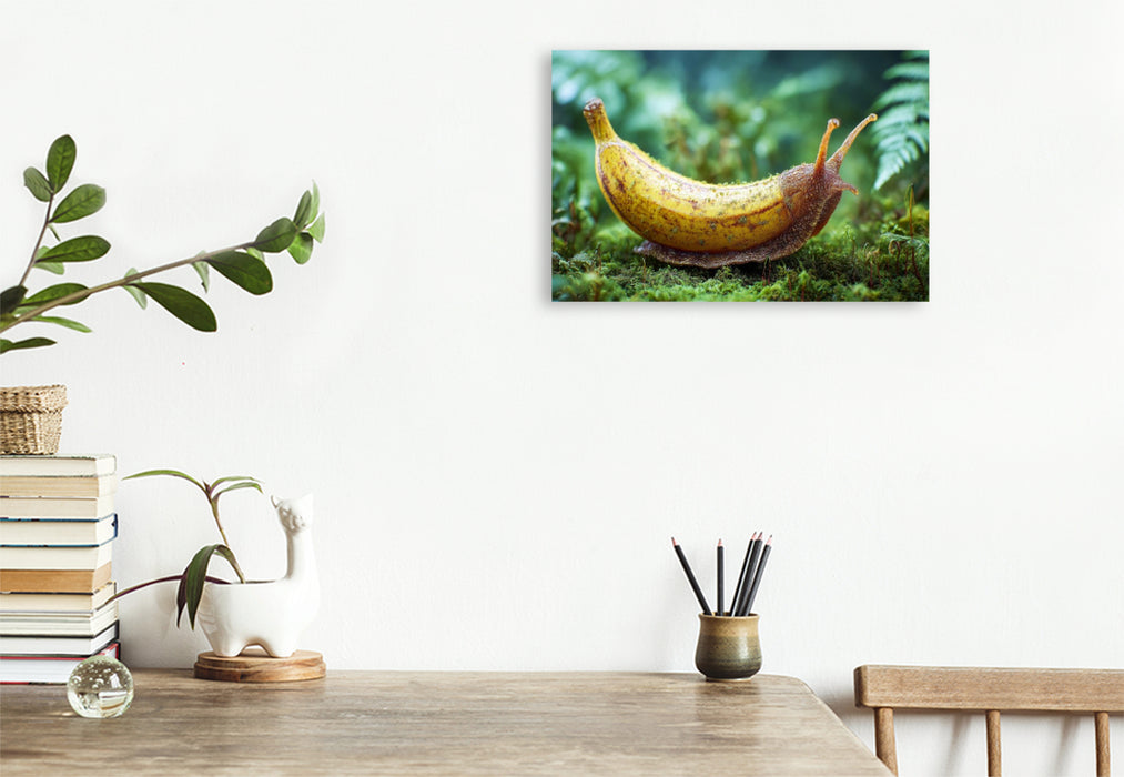 Premium Textil-Leinwand Bananenschnecke