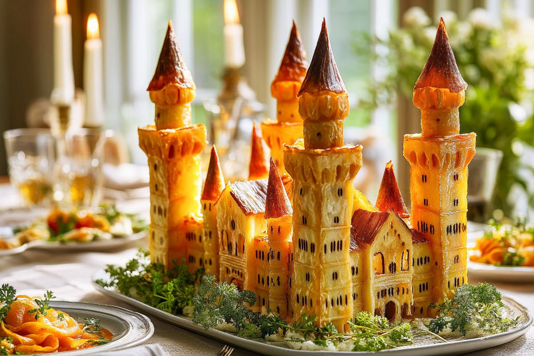 Premium Textil-Leinwand Schloss Neuschwanstein in Schwangau, Deutschland