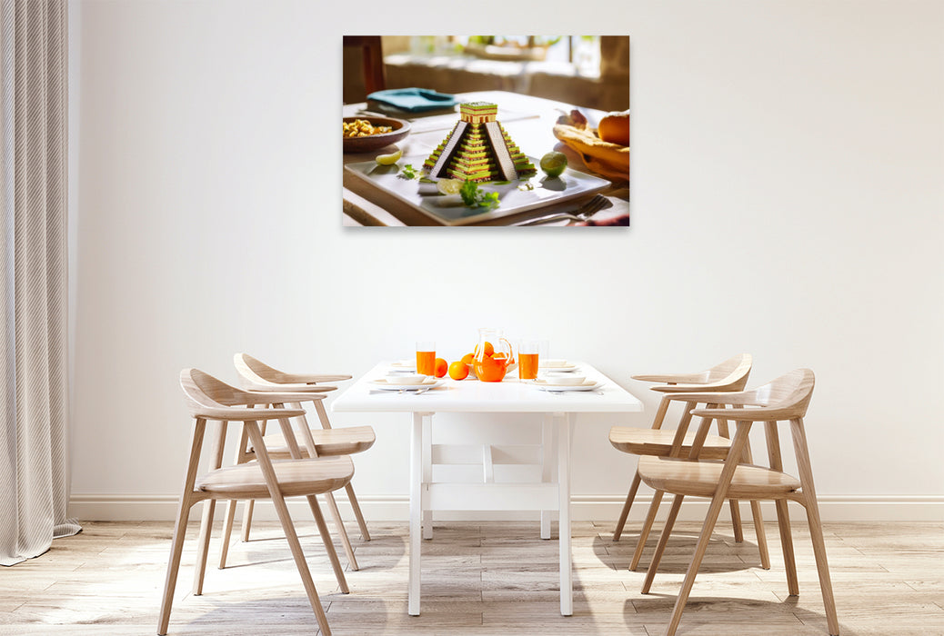 Premium Textil-Leinwand Chichen Itza in Yucatan, Mexiko