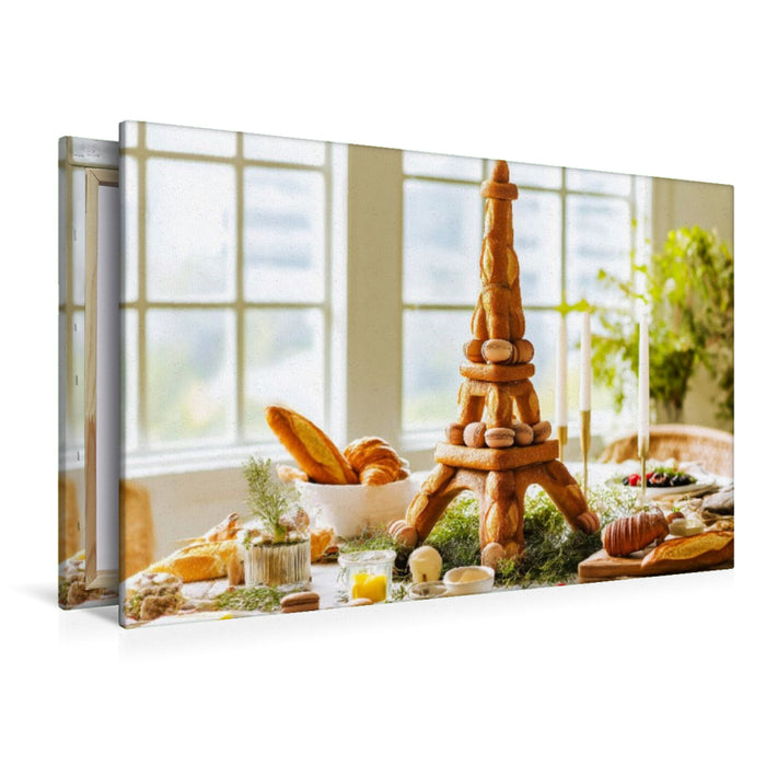 Premium Textil-Leinwand Eiffelturm in Paris, Frankreich