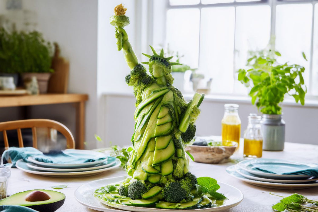 Premium Textil-Leinwand Freiheitsstatue in New York, USA
