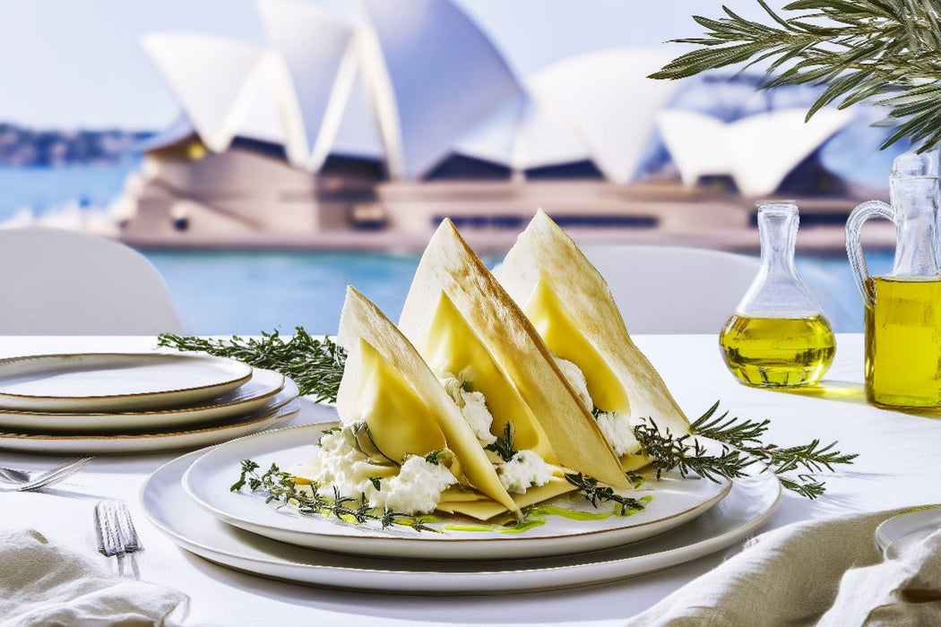 Premium Textil-Leinwand Opernhaus in Sydney, Australien