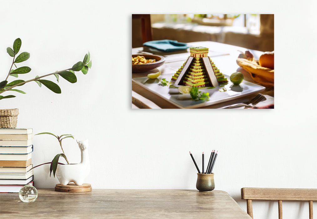 Premium Textil-Leinwand Chichen Itza in Yucatan, Mexiko