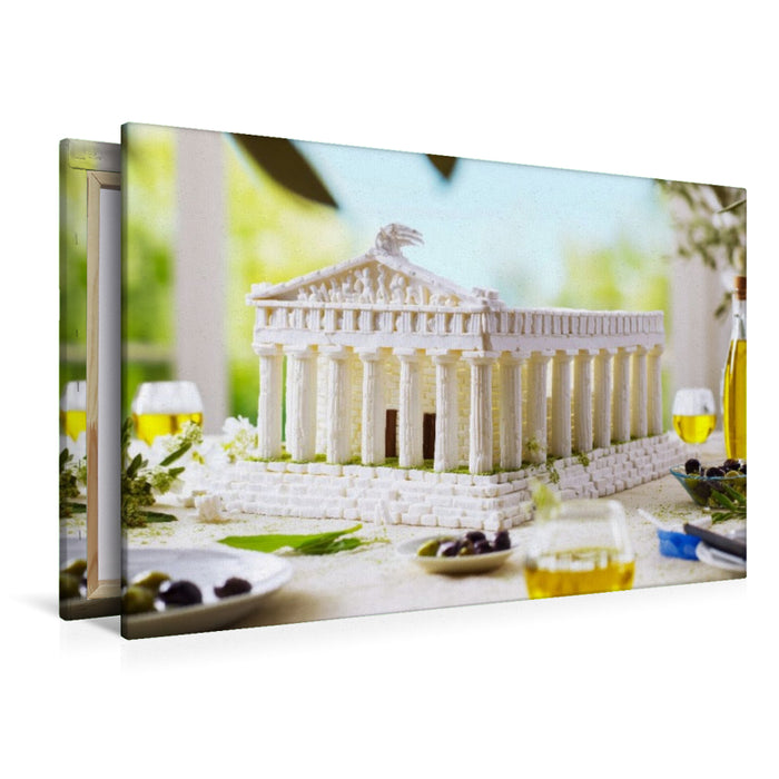 Premium Textil-Leinwand Akropolis in Athen, Griechenland