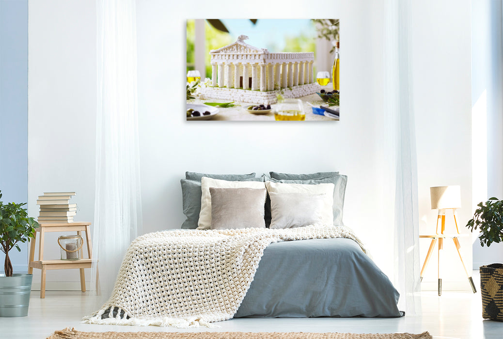 Premium Textil-Leinwand Akropolis in Athen, Griechenland