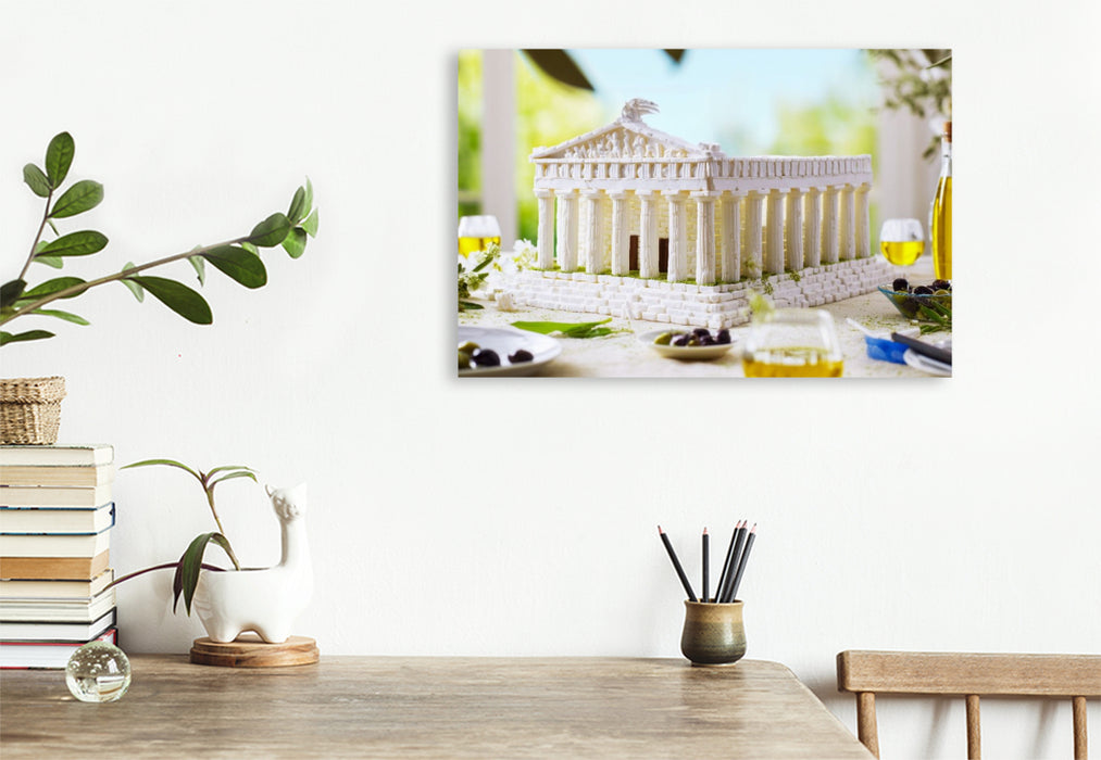Premium Textil-Leinwand Akropolis in Athen, Griechenland