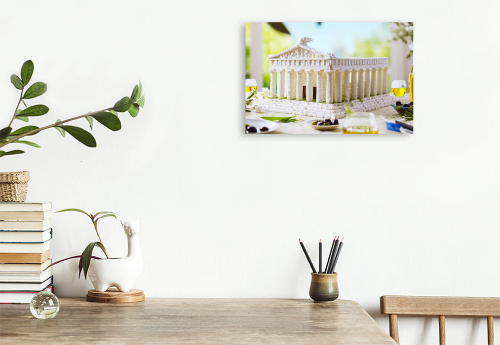 Premium Textil-Leinwand Akropolis in Athen, Griechenland