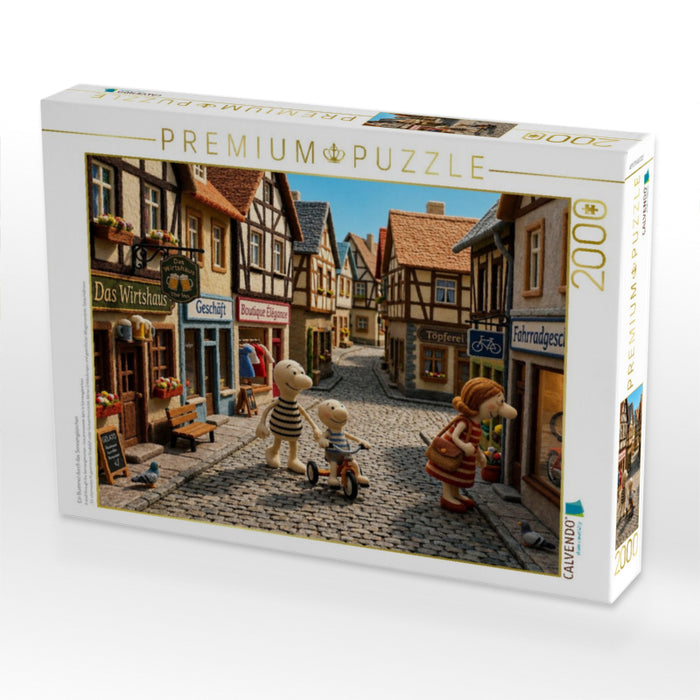 Ein Bummel durch das Sonnengässchen - CALVENDO Foto-Puzzle'