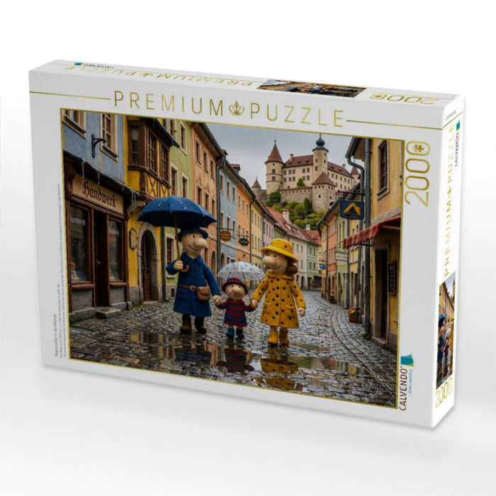 Regenzauber in der Altstadt - CALVENDO Foto-Puzzle'
