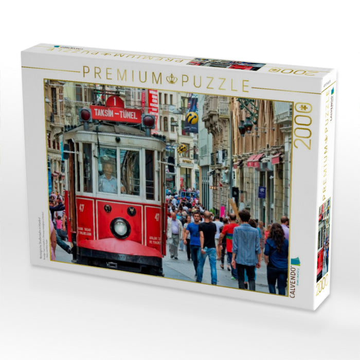 Nostalgische Straßenbahn in Istanbul - CALVENDO Foto-Puzzle'