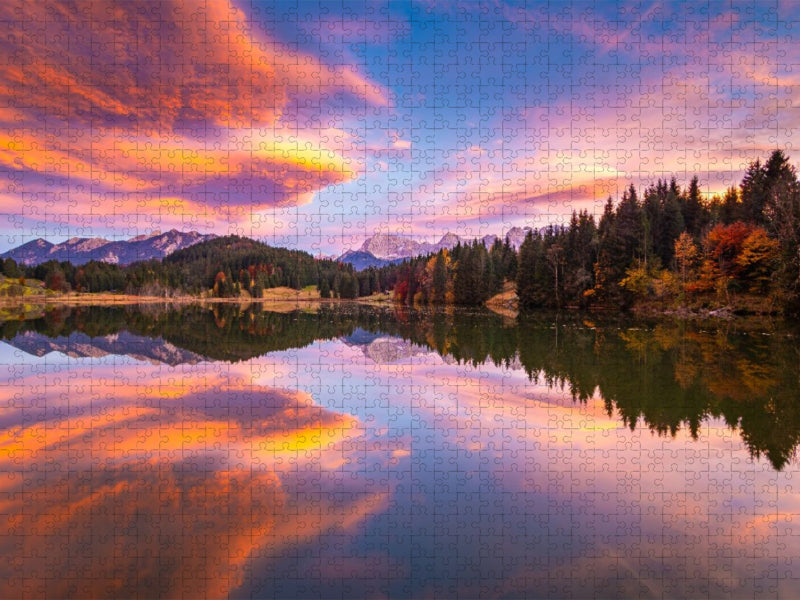 Geroldsee mit Karwendelgebirge - CALVENDO Foto-Puzzle'