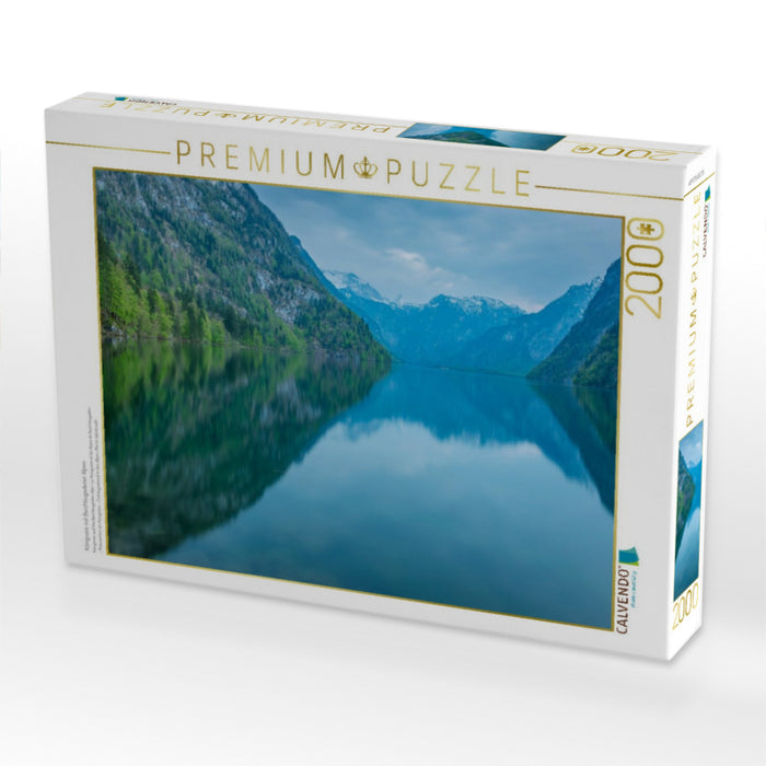 Königssee mit Berchtesgadener Alpen - CALVENDO Foto-Puzzle'