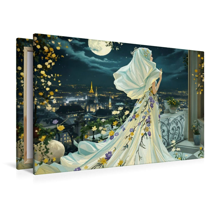 Premium Textil-Leinwand Schön und unnahbar
