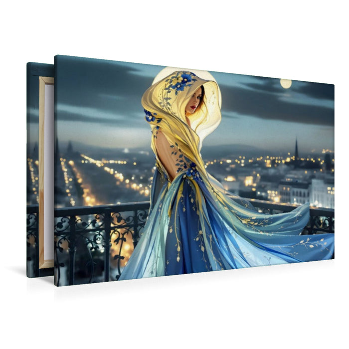 Premium Textil-Leinwand Nachtwache der Eleganz