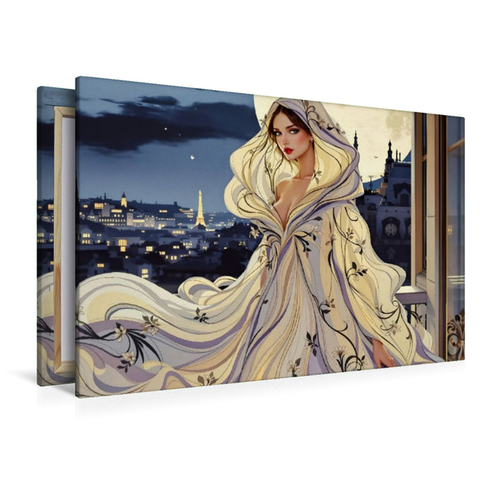 Premium Textil-Leinwand Eleganz des Augenblicks