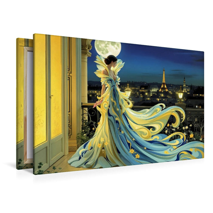 Premium Textil-Leinwand Die sanfte Unbeugsame