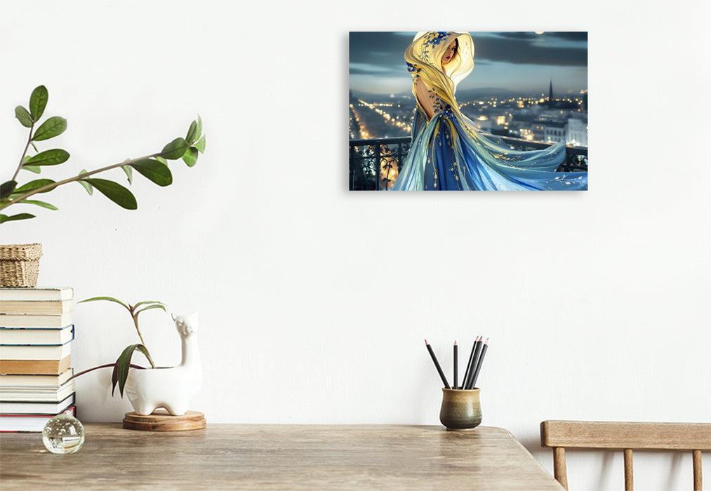 Premium Textil-Leinwand Nachtwache der Eleganz