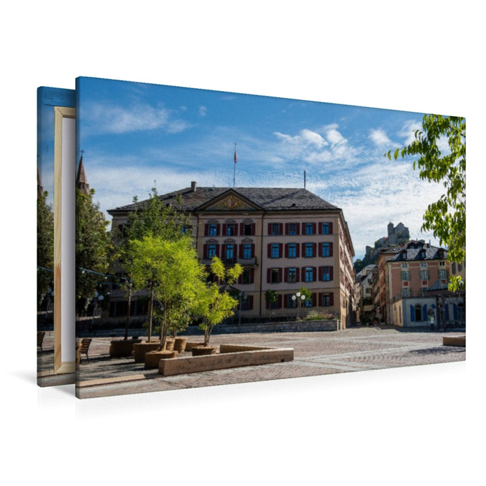 Premium Textil-Leinwand Regierungsgebäude