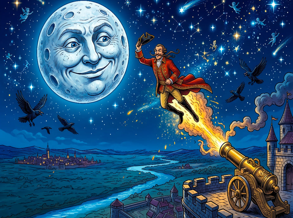 Die Reise bis zum Mond - CALVENDO Foto-Puzzle'