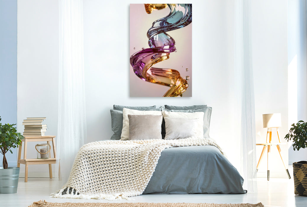 Premium Textil-Leinwand Schwerelos. Formvollendet.