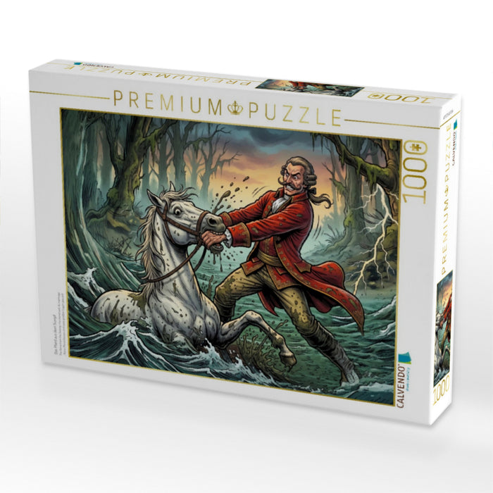 Das Pferd aus dem Sumpf - CALVENDO Foto-Puzzle'