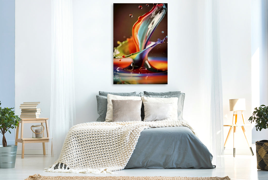 Premium Textil-Leinwand Wenn Physik zur Kunst wird.