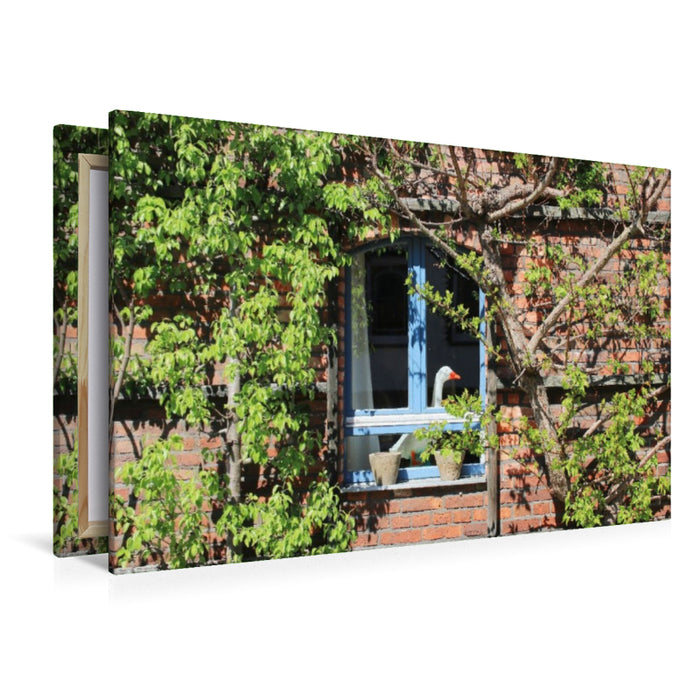 Premium Textil-Leinwand Ländliche Idylle in Brandenburg