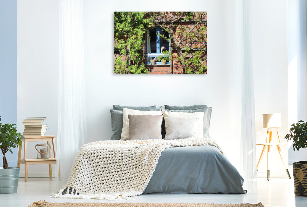 Premium Textil-Leinwand Ländliche Idylle in Brandenburg