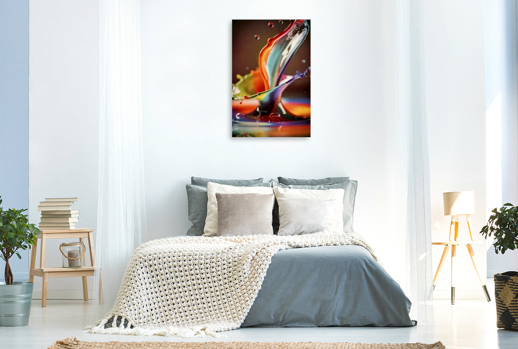 Premium Textil-Leinwand Wenn Physik zur Kunst wird.