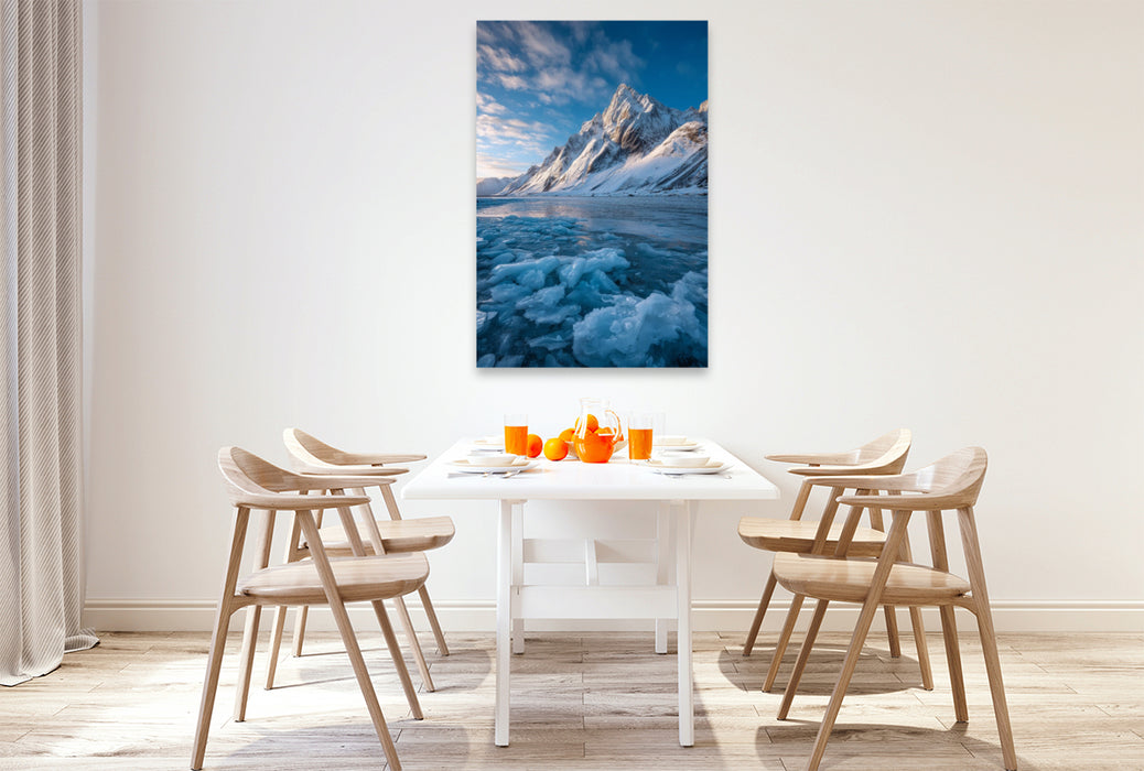 Premium Textil-Leinwand Norwegen – Geirangerfjord