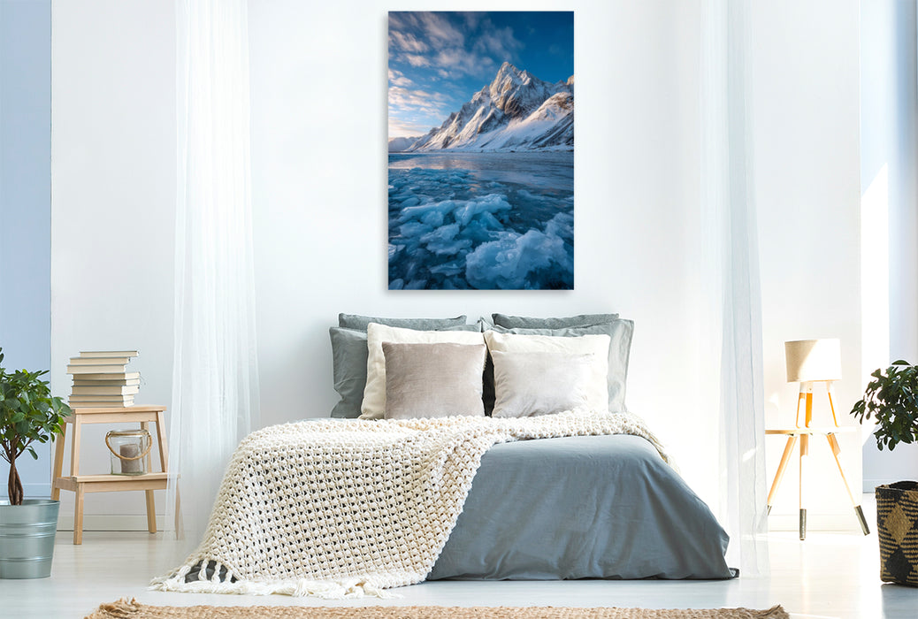 Premium Textil-Leinwand Norwegen – Geirangerfjord