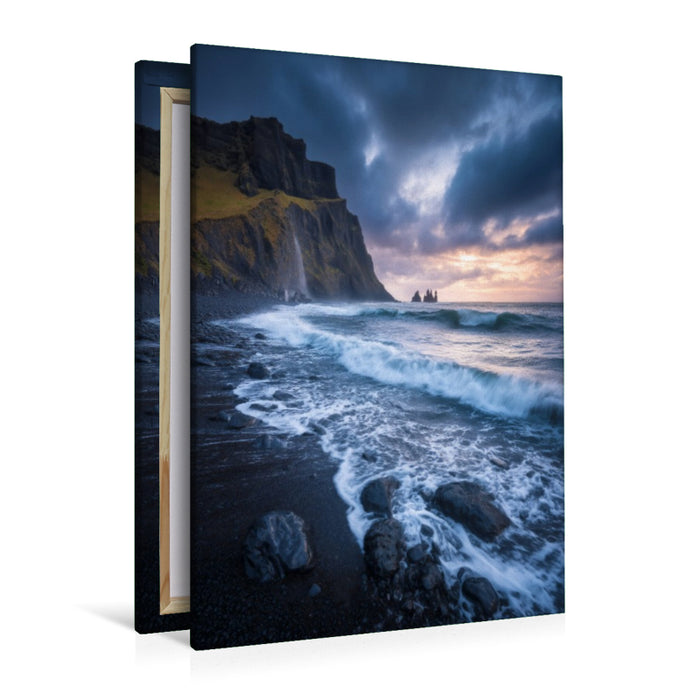 Premium Textil-Leinwand Island – Reynisfjara