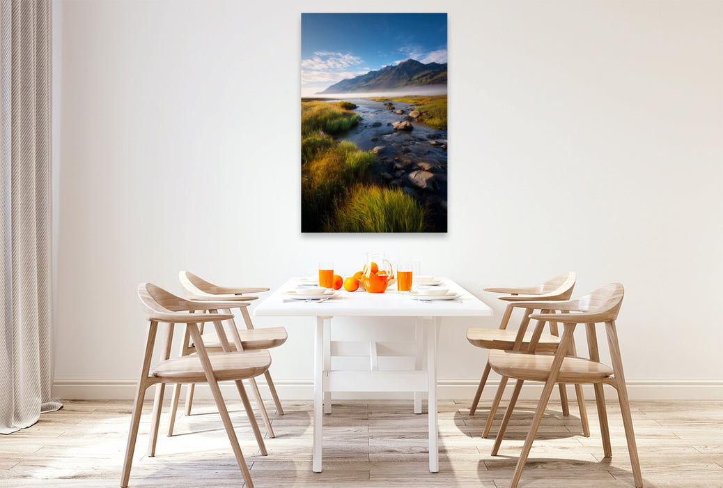 Premium Textil-Leinwand Island – Hochland von Landmannalaugar