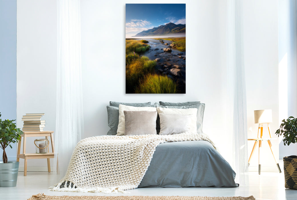 Premium Textil-Leinwand Island – Hochland von Landmannalaugar