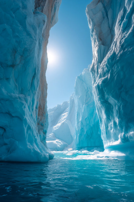 Premium Textil-Leinwand Grönland – Uummannaq Fjord