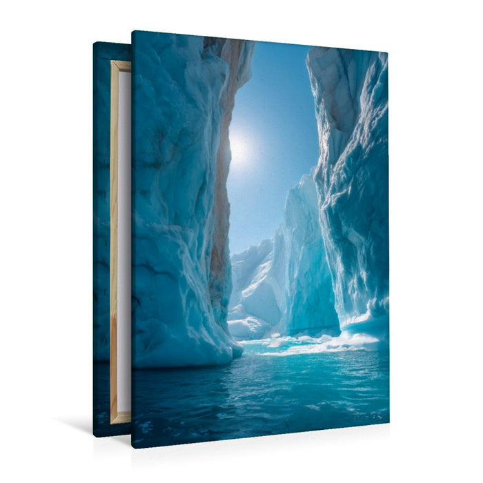 Premium Textil-Leinwand Grönland – Uummannaq Fjord