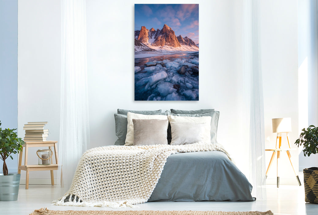 Premium Textil-Leinwand Grönland – Diskobucht