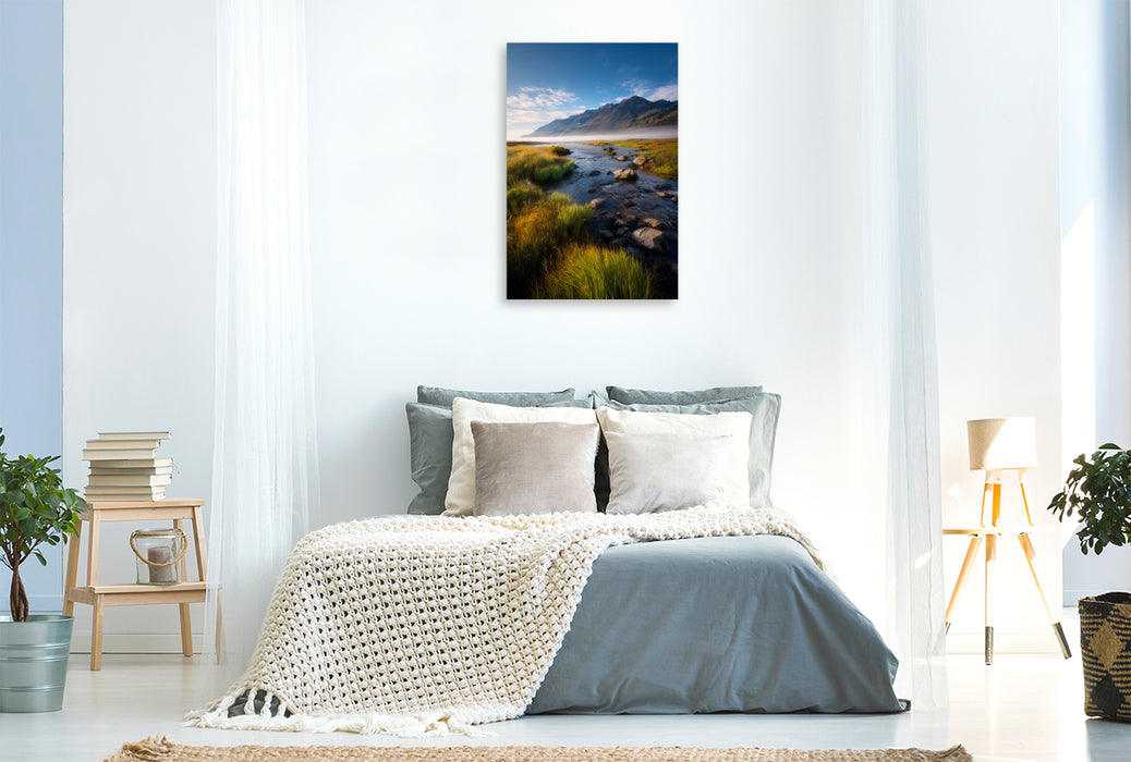 Premium Textil-Leinwand Island – Hochland von Landmannalaugar