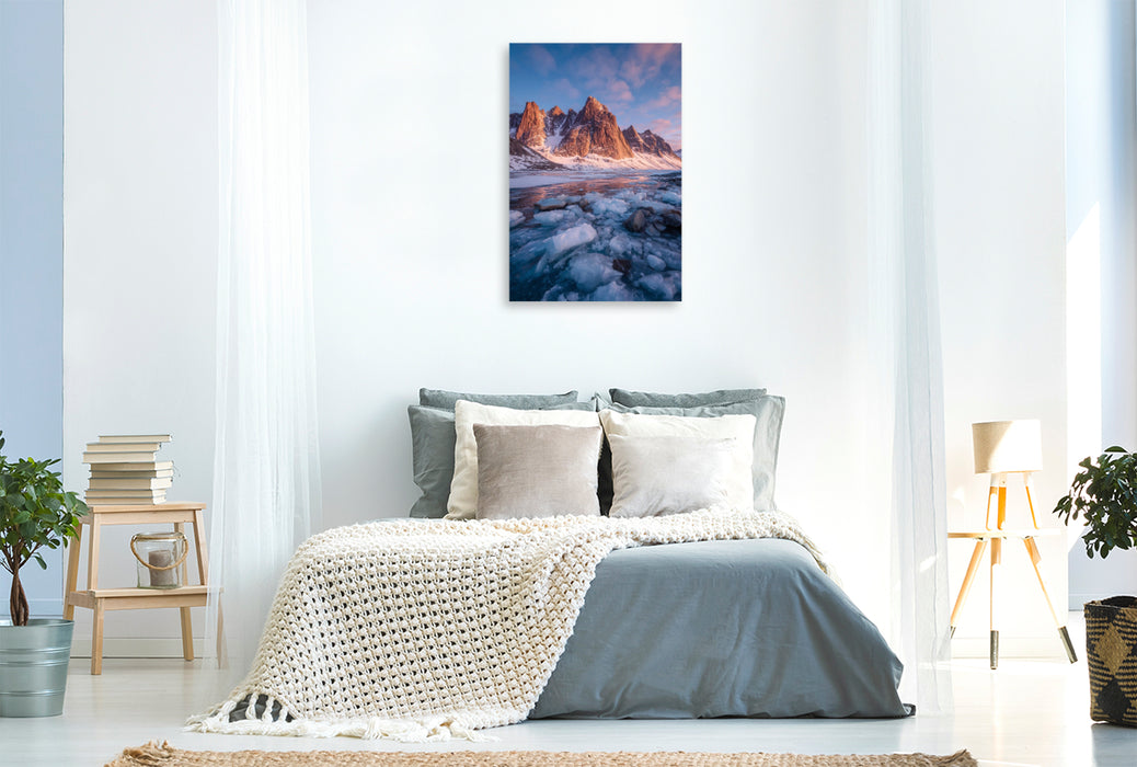 Premium Textil-Leinwand Grönland – Diskobucht