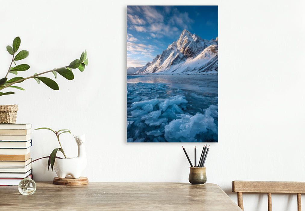 Premium Textil-Leinwand Norwegen – Geirangerfjord