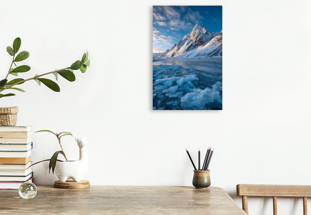 Premium Textil-Leinwand Norwegen – Geirangerfjord