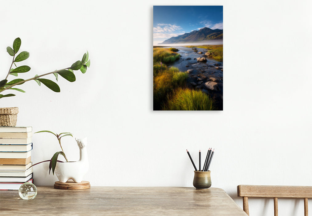 Premium Textil-Leinwand Island – Hochland von Landmannalaugar