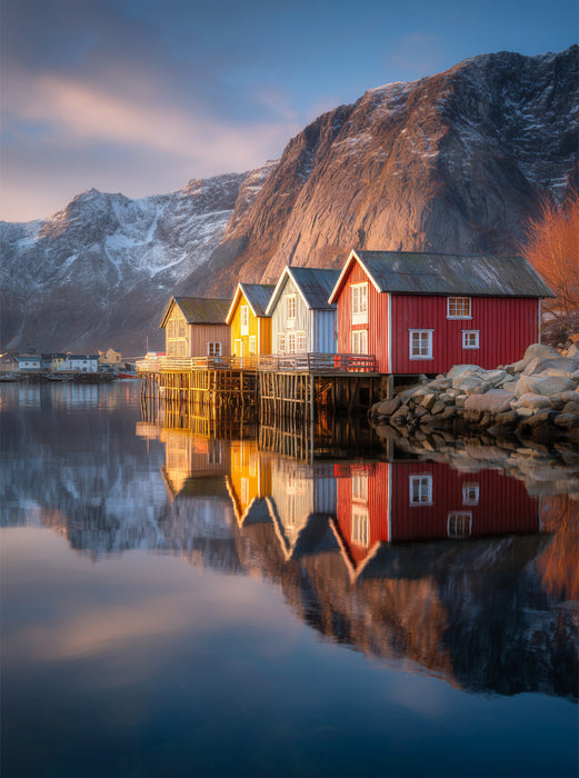 Norwegen – Henningsvær - CALVENDO Foto-Puzzle'