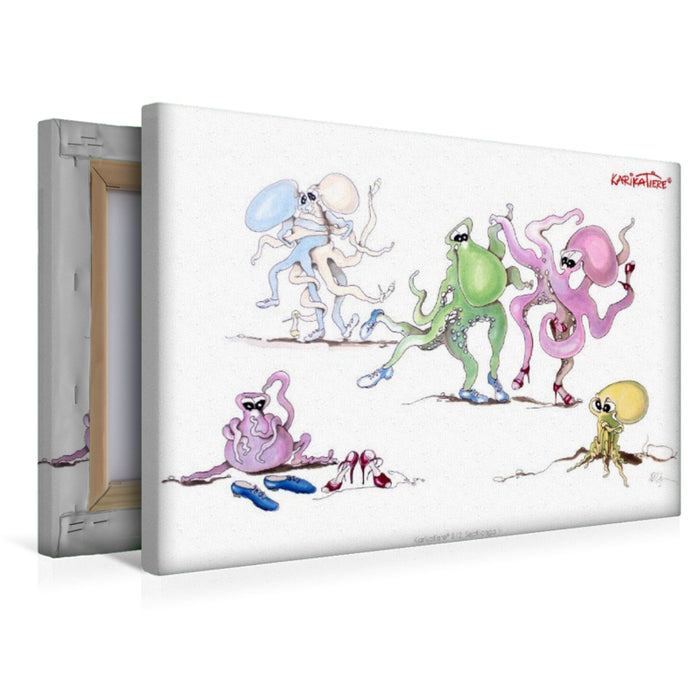 Premium Textil-Leinwand Karikatiere 012 Septilonga 1