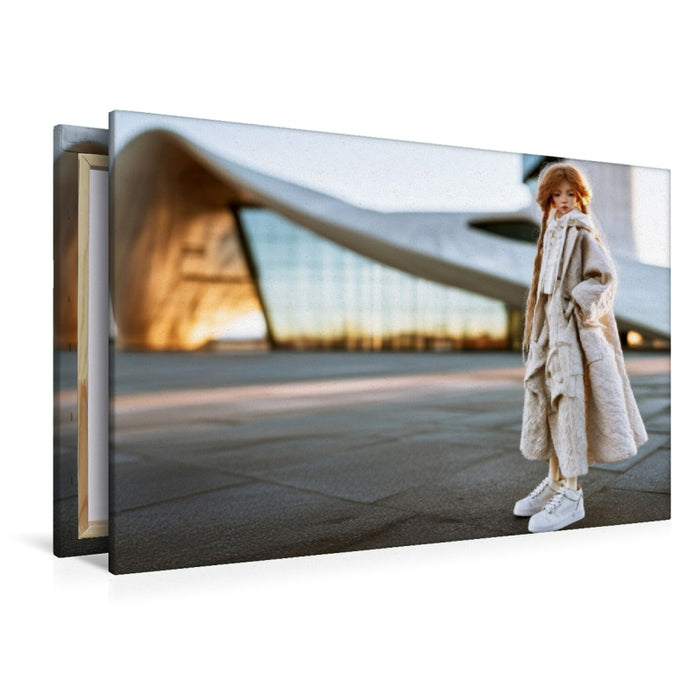 Premium Textil-Leinwand Minimalist Street Style