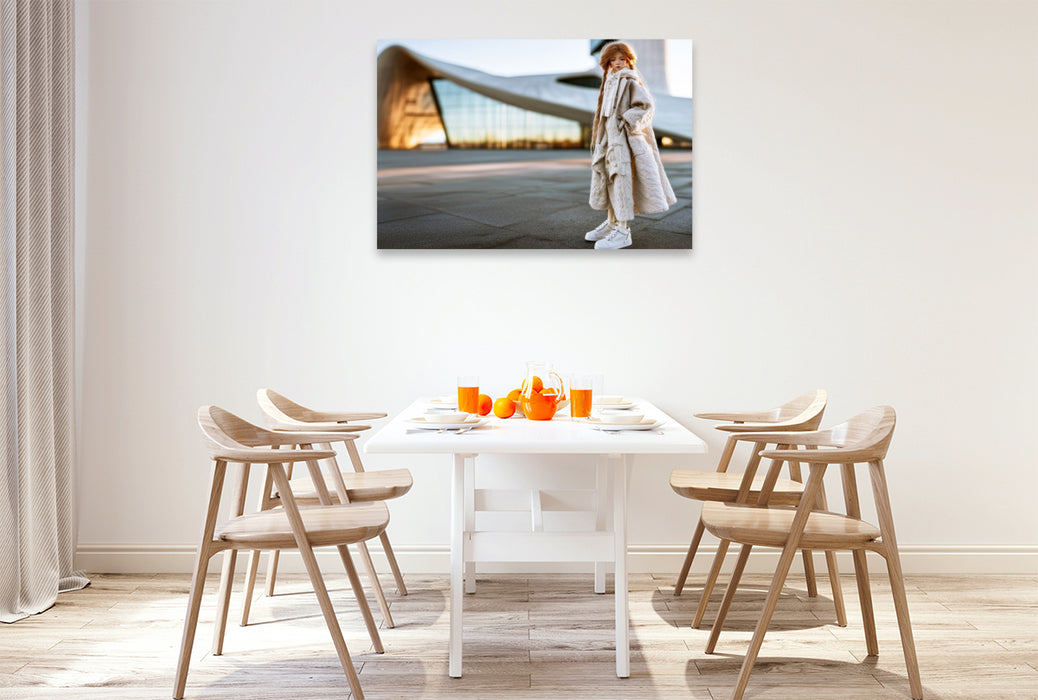Premium Textil-Leinwand Minimalist Street Style